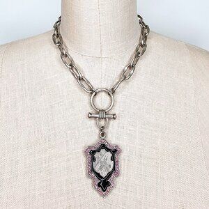 Tommassini Heraldic Rhinestone Necklace